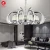Import Flying Lighting chinese round silver modern loft crystal fancy ceiling led lamp chandelier pendant light from China