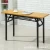 Import foldable hot pot height adjustable music studio office table black curved reception long wood studio workstation fold desk from China