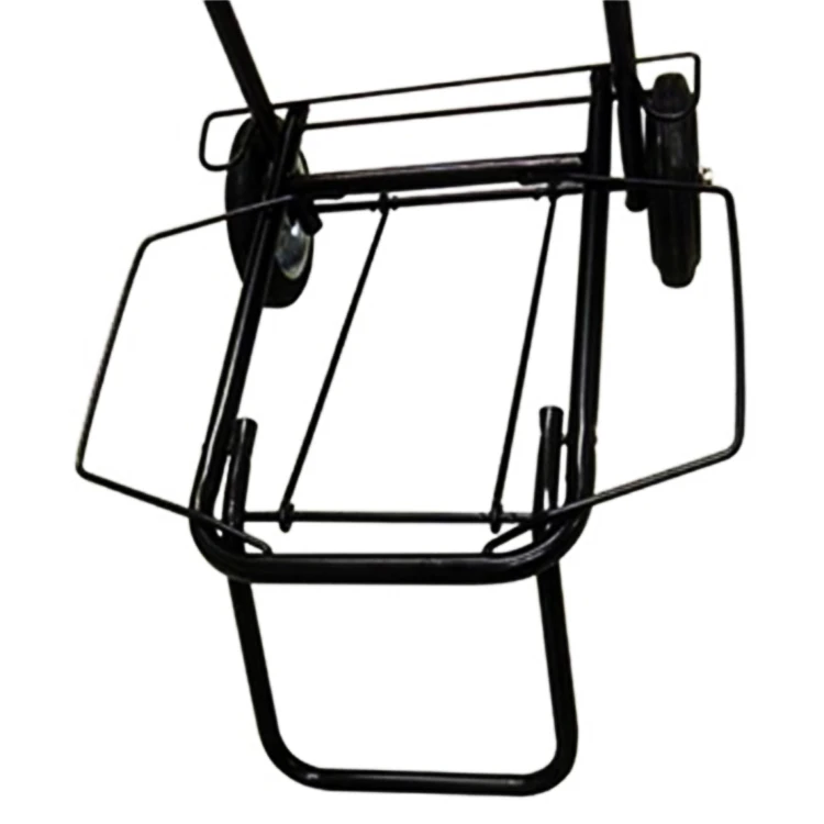 Foldable Light duty black cart luggage trolley cart with 4 colors can be custom