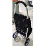 Folding Laundry Foldable Shopping Trolley Bag Cart Grocery Utility Cart Stair Climbing Larger Storage Aluminum Alloy Frame Pull
