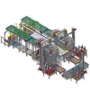 Food Factory High Level Full un-stack Automatically Packaging Line for unloading cans and glass bottles