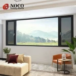 Foshan windows and doors factory patio garden balcony double glazing glass aluminium casement window with built in mosquito net