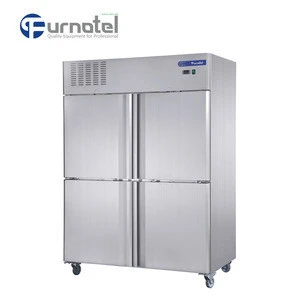FRCF-5-1 FURNOTEL Stainless Steel Industrial 4 Doors Refrigerator and Freezer Good Price