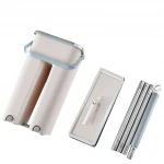 Free Hand Washing Flat Mop with Bucket Lazy 360 Rotating Magic Mop With Squeezing Floor Cleaner Mop Household Cleaning Tool