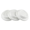 Free Samples 100% Biodegradable Compostable Natural Sugarcane Pulp Flat Swivel Round Boba Lid Cup Cold Cup Lids