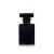 Import Frosted clear black rectangular custom refillable glass empty spray perfume bottle from China