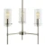 Import Fully Contemporary Chandelier Brushed Nickel Modern Pendant Lighting Cylinder Clear Glass Shaded Pendant Lighting from China