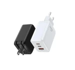 GaN Charger Fast Charging Power Adapter PD GaN Charge 65W Three Port Wall Charger CE FCC RoHS CB certified multifunction charger