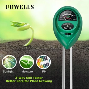 Garden Lawn Farm Light Sensor Plant 3-Way Soil Humidity Moisture Illuminance Tester PH Meter
