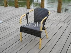 garden rattan furniture, bamboo like aluminum chair
