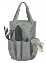 Garden Tools Storage with bag Pockets Gardening Tote Canvas Garden Tools Set