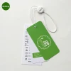 Garment Accessories Printed Uv Logo Square Label Hang Tag with String