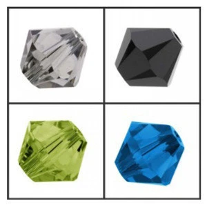 Genuine K9 Crystal bicone Beads glass beads with different colors for Premium Quality Jewelry Making Suppliers