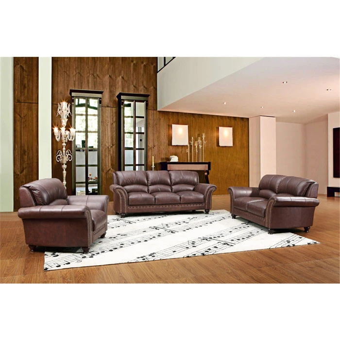 Genuine leather furniture comfortable design leather sofa