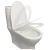 Import Gibo  Automatic toilet seat bidet cover slow-close self clean intelligent heating seat cover from China