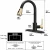 Import gold faucet Kitchen sink faucet black pull down kitchen faucets from China