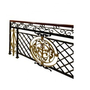 golden art galvanized handrail stainless steel balustrade classic indoor stair railings