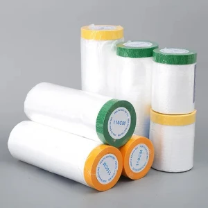Good price superior advance factory directly wholesale  outdoor  plastic masking film for car painting  and dust proof
