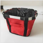 Good selling waterproof portable folding carry pet dog bike basket bike bicycle front basket with handle bike bicycle basket