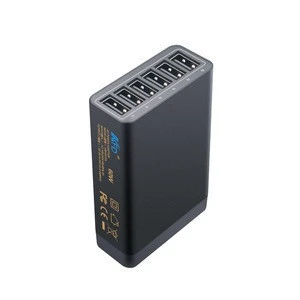 Guangdong 220v ac to 5v dc power supply for 5V tablet PC / mobile /Mp3 charger 6 USB port
