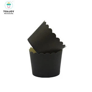 Guangzhou black muffin cupcake wrappers for cake apple pie package