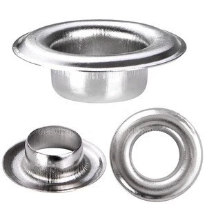 Guangzhou GED 12mm Stainless Steel Eyelet Nickel Plated Button Hole Fabric Banner Grommet for KT Board Shoes Advertising Canvas