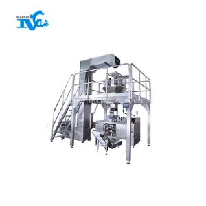 Guangzhou Marchi multi functional five kinds of raw materials granule mixing packing filling and sealing machine