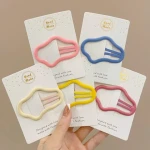 Hair clip barrettes for women thick hair, No Slip Cute Solid Candy Color Hair Accessories