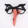 Halloween Adult Witch Nose Glasses Farme Trick Party Props Witch Glasses Nose Set Halloween  Magician Props