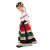 Import Halloween kids girls dress up cute Mexican colorful dresses for children carnival mexico costumes from China