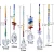 Import H&amp;D Pack of 6,Colorful Crystal Chandelier Suncatchers Hanging Ornament Chakra Crystal Pendants for Home,Office,Garden Decoration from China