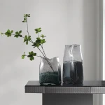 Handdmade glass vase Centerpiece Decorative Colored Clear Glass Flower Vase/Glass Vases