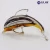 Import Handmade color Glass Ornament of dolphin shape with amber strip from China