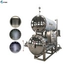 Heat Industrial Autoclave Pouch Sterilizer Milk Jar Sterilizing Sauce Glass Bottle Sterilization Retort Machine