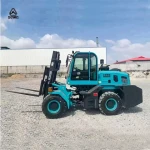 Heavy Loading Lifting Machine 3.5-Ton Articulated Diesel Forklifts Rough Terrain Forklift