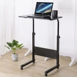 Height Adjustable Sofa Side Bed Table Overbed Hospital Nuring Table Foldable Desk with Wheels