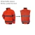 Hi Vis removable sleeves Insulated Safety Bomber Jacket Coat High Visibility Reflective Jackets Orange for Working