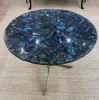 High on Demand Round Shape Labradorite Table Top Kitchen Counter Slab with Custom Packaging for Worldwide Supply