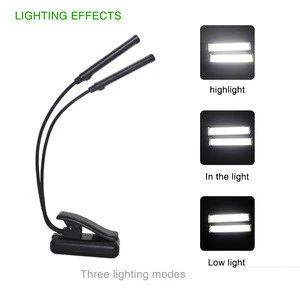 High Power Rechargeable LED Book Light 3Modes LED Book Lamp COB LED Book Light
