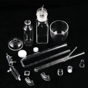 High Purity Quartz Lab Ware With Grinding Mouth And Grinding Stopper