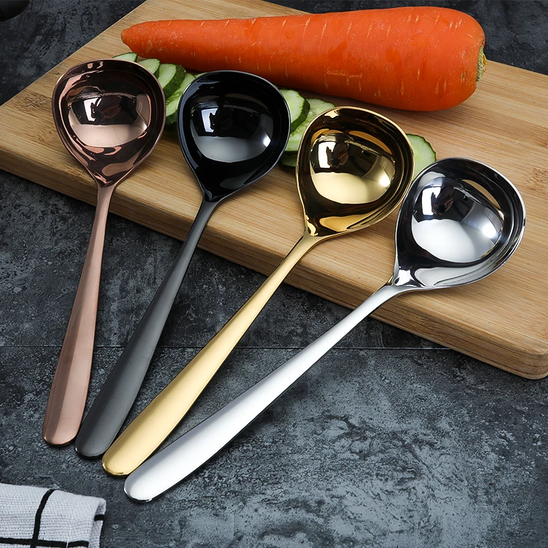 High quality 304 Stainless Steel soup ladle Soup Serving Spoon Ladles Kitchen tools