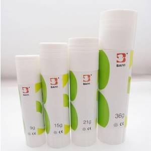 high quality adhesive white glue stick for school and office supply.