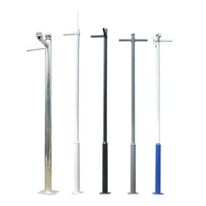 High Quality Cheap Price 4-6M Steel HDG Smart Light Pole With CCTV Camera Charge Equipment