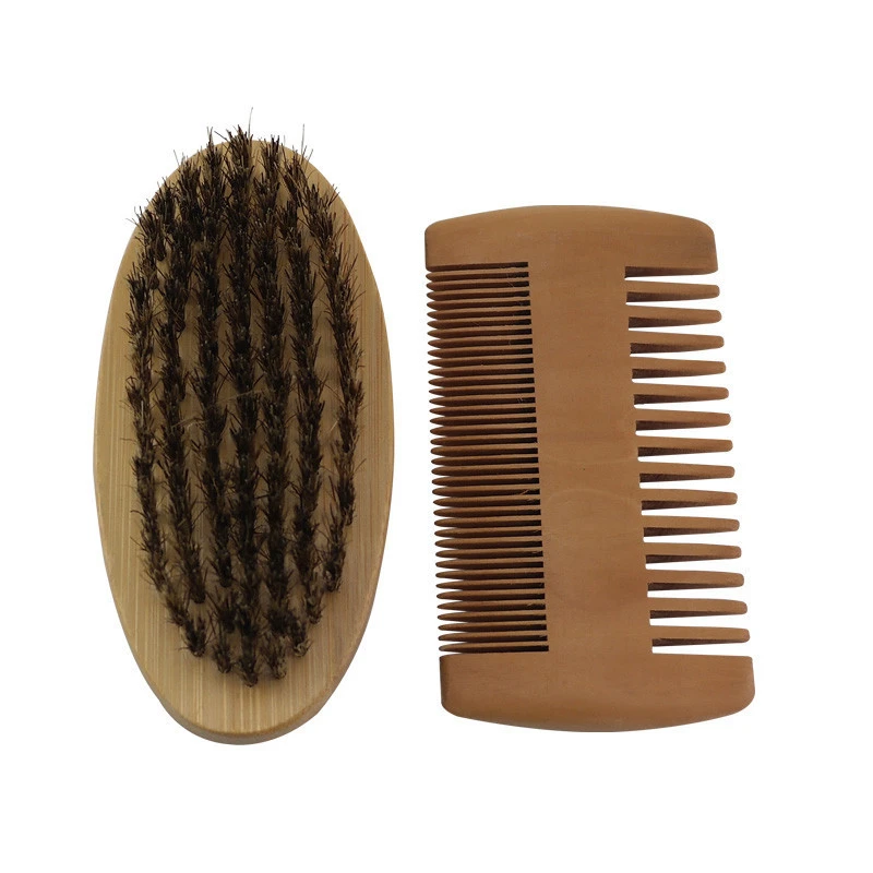 High Quality Custom Hair Comb Double-sided Wood Beard Comb Beauty Care with Eco-friendly