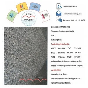 high quality desulfruation sintered synthetic slag for ladle furnace molten steel