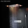High Quality Electric Shower System Spa Mist Waterfall Bath Thermostatic Faucets Mist Shower Head Led Recessed Rain Set
