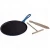 Import High Quality Enamel Cast Iron Fry pan Tawa Pan Pancake Round comal/Griddle Crepe Pan with Wood Spatula and Scraper from China