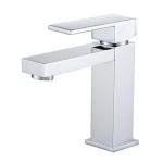High Quality European Chrome Single Handle Mixer Tap Bathroom Basin Faucet