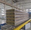 High quality factory supplying Color steel and rock wool sandwich board production line for making door-roof-wall-tile
