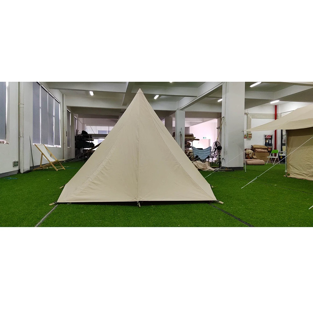 High quality glamping outdoor cotton canvas mni tent teepee tent